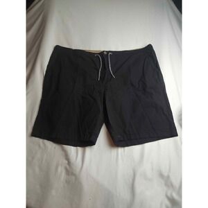 Havana Joe Mens Black Cotton Casual Shorts Size 44 Elastic Drawstring Waist